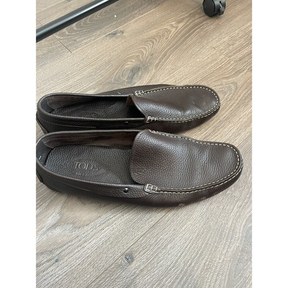 Tod's Men's Brown Leather Gommini 122 Driving Shoes Size US 11 Old Money - Picture 1 of 12